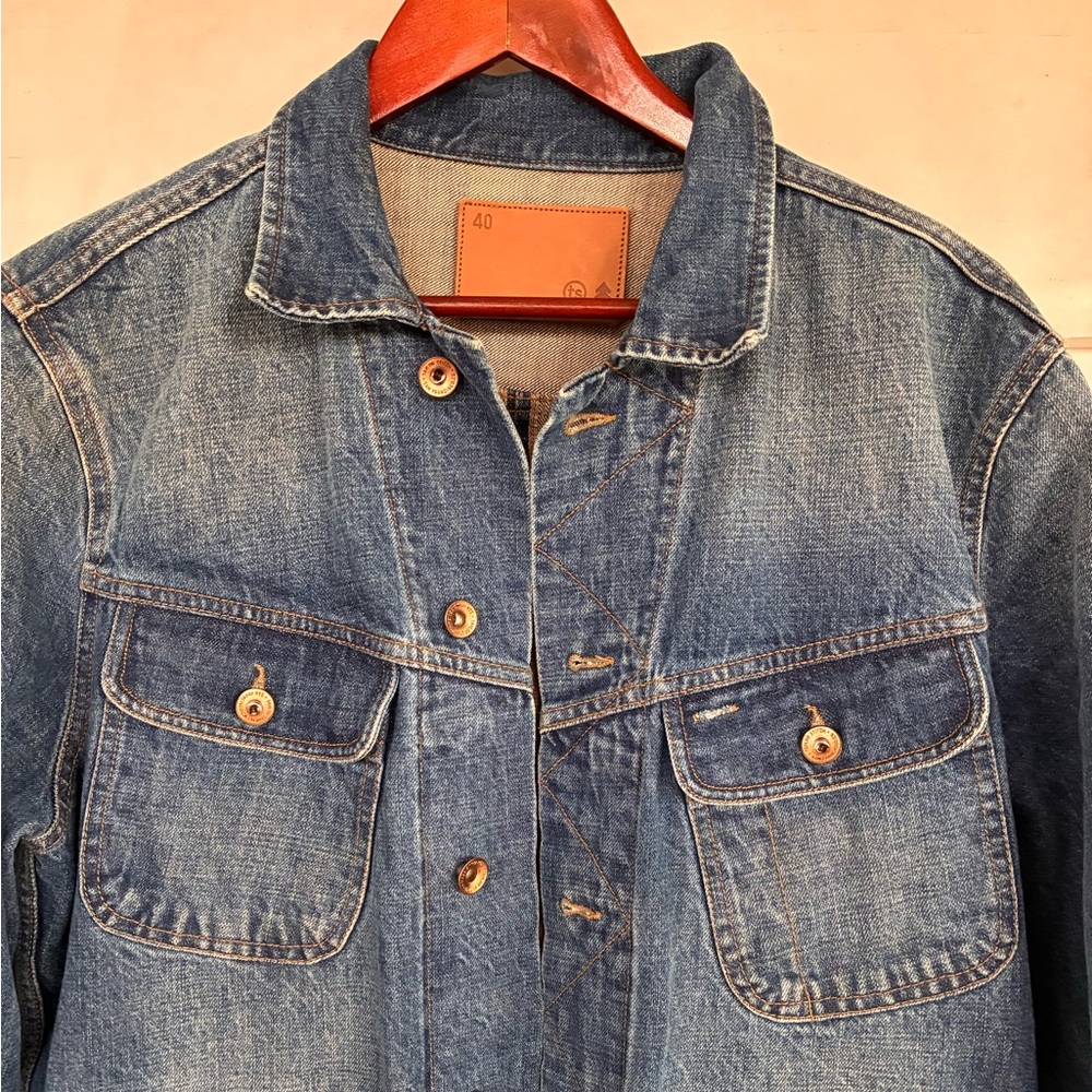 Huckberry x Taylor Stitch Long Haul 18-month Wash Denim Jean Jacket Size 40
